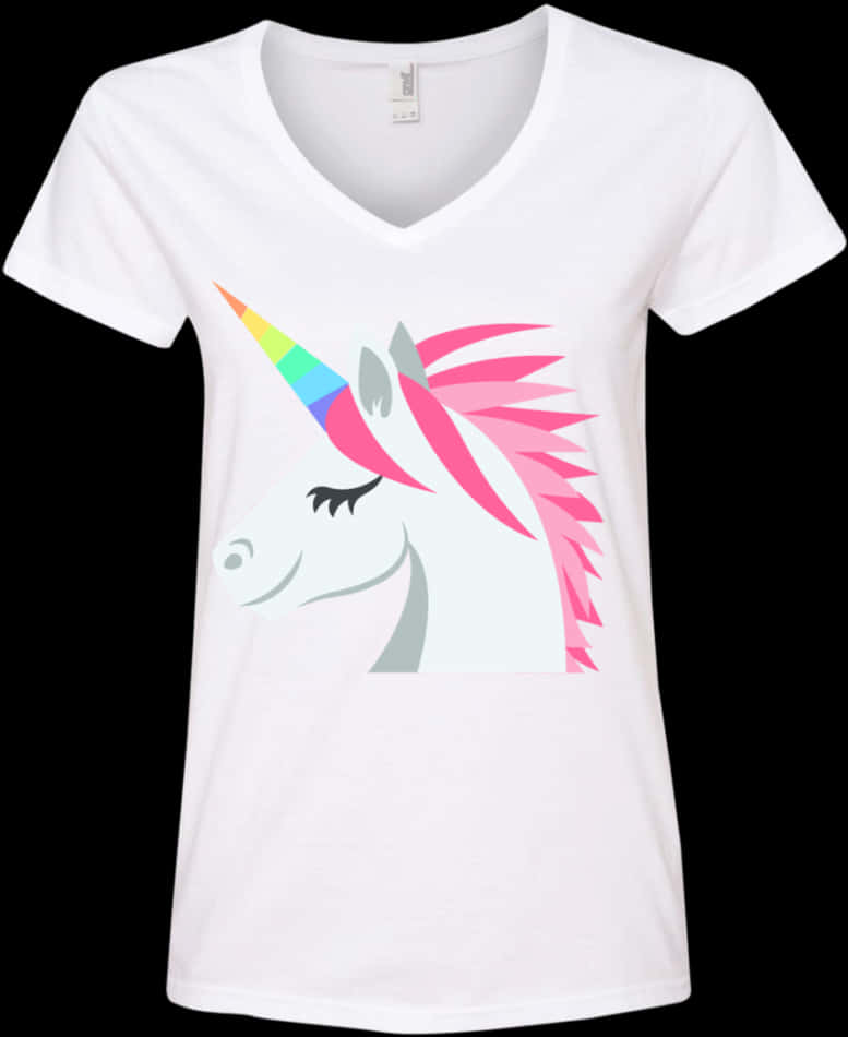 Colorful Unicorn Graphic T Shirt Design PNG Image