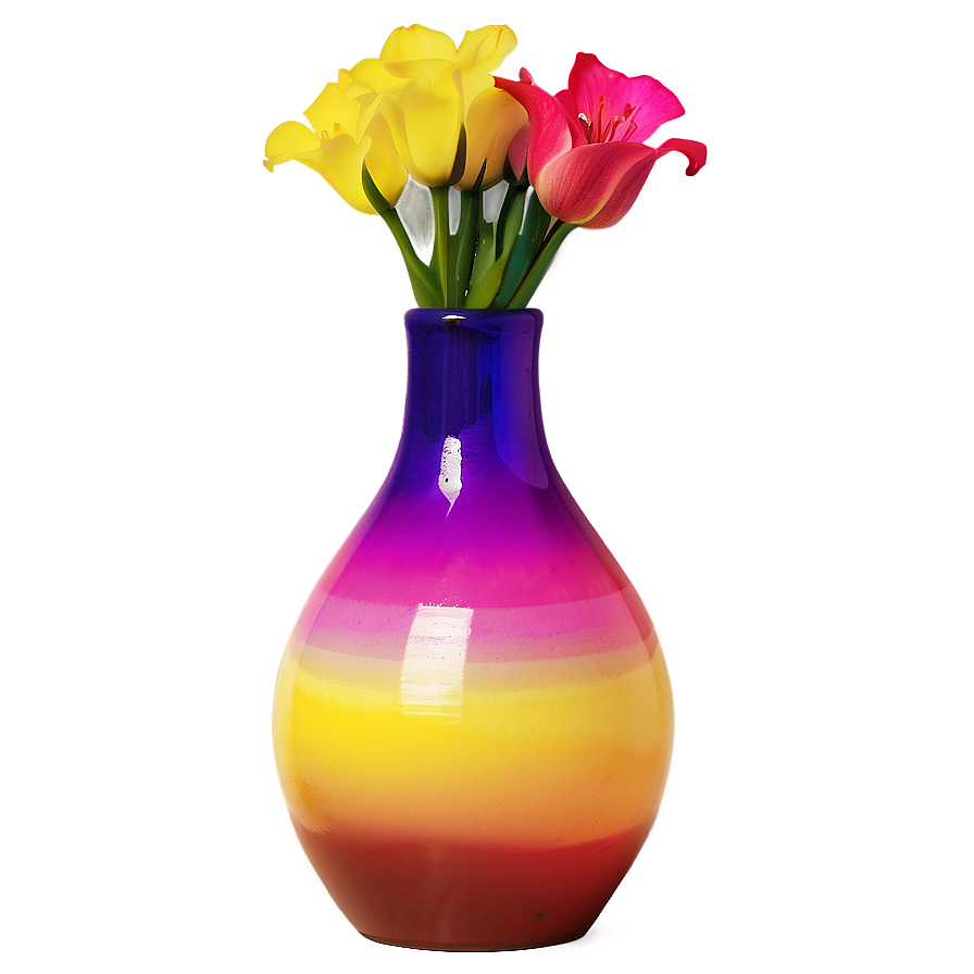 Colorful Vase Png Wqh92 PNG Image