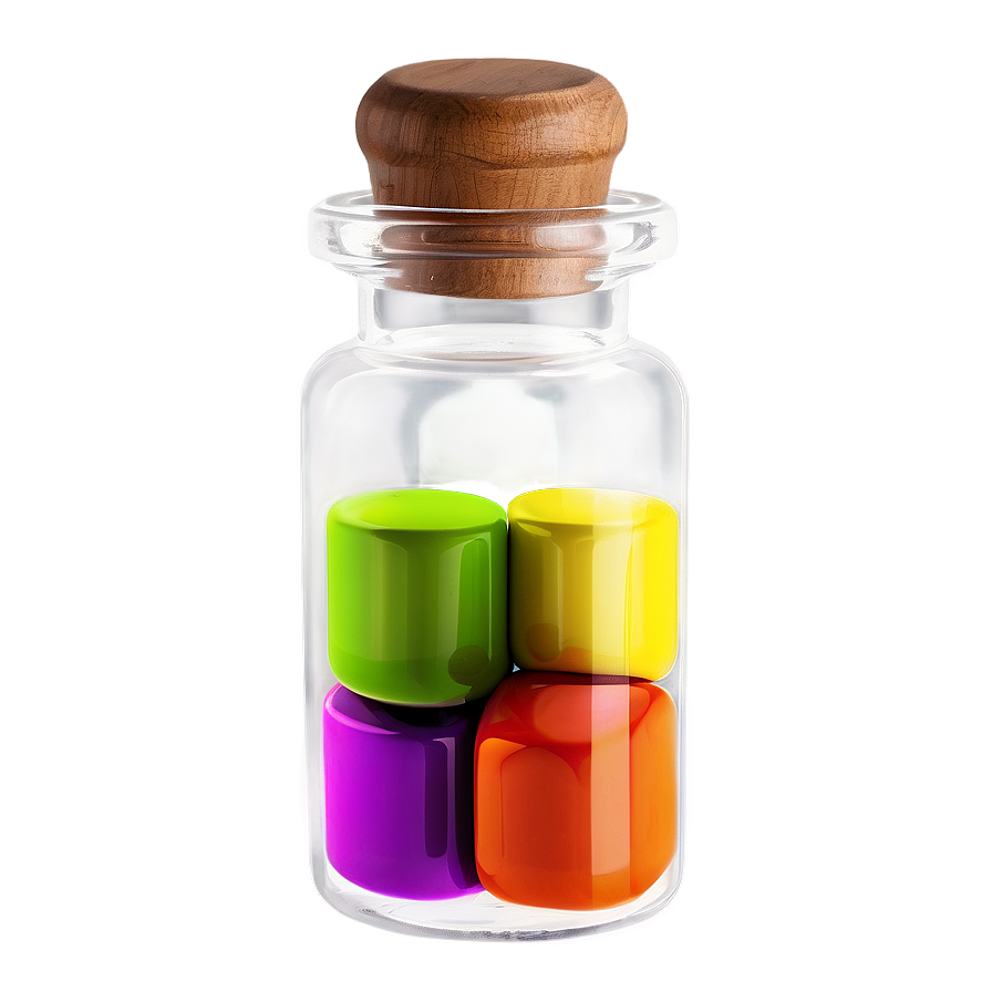 Colorful Vial Png 06122024 PNG Image