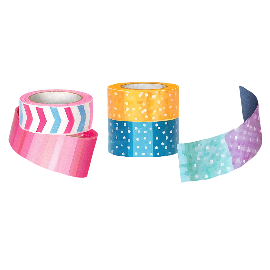 Colorful Washi Tape Png Nie92 PNG Image