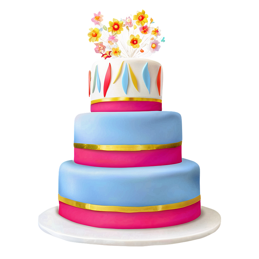 Colorful Wedding Cake Png Qcq PNG Image