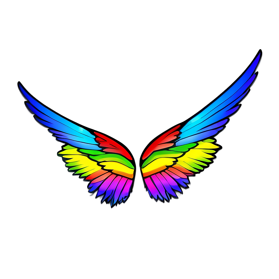 Colorful Wing Png 05242024 PNG Image