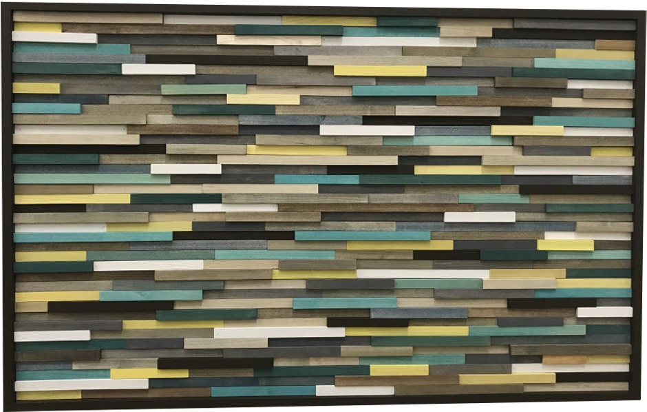 Colorful Wooden Planks Wall Texture PNG Image