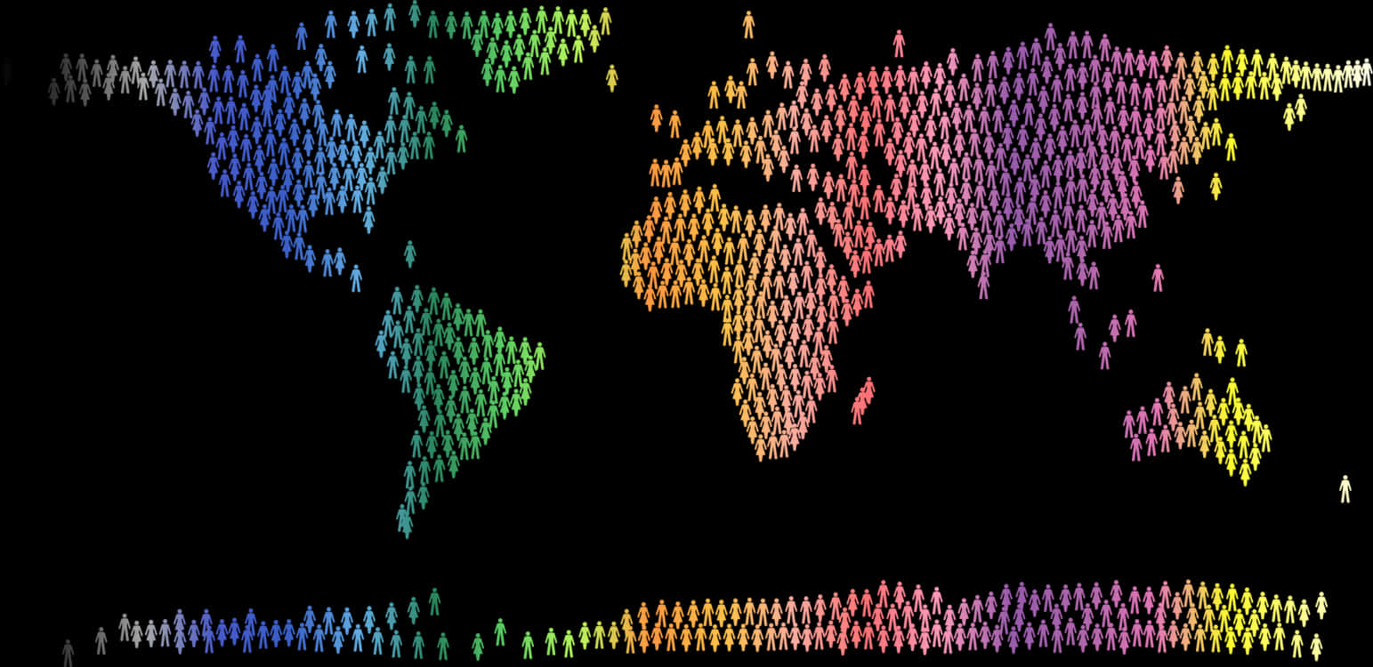 Colorful World Map People Representation.jpg PNG Image