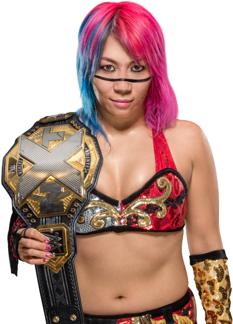 Colorful Wrestlerwith Championship Belt PNG Image