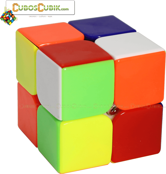 Colorful2x2 Rubiks Cube Watermark PNG Image