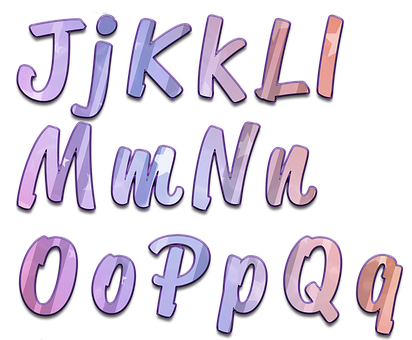 Colorful3 D Alphabet Letters Jto Q PNG Image