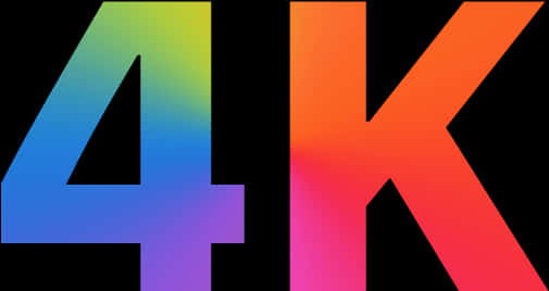 Colorful4 K Logo PNG Image