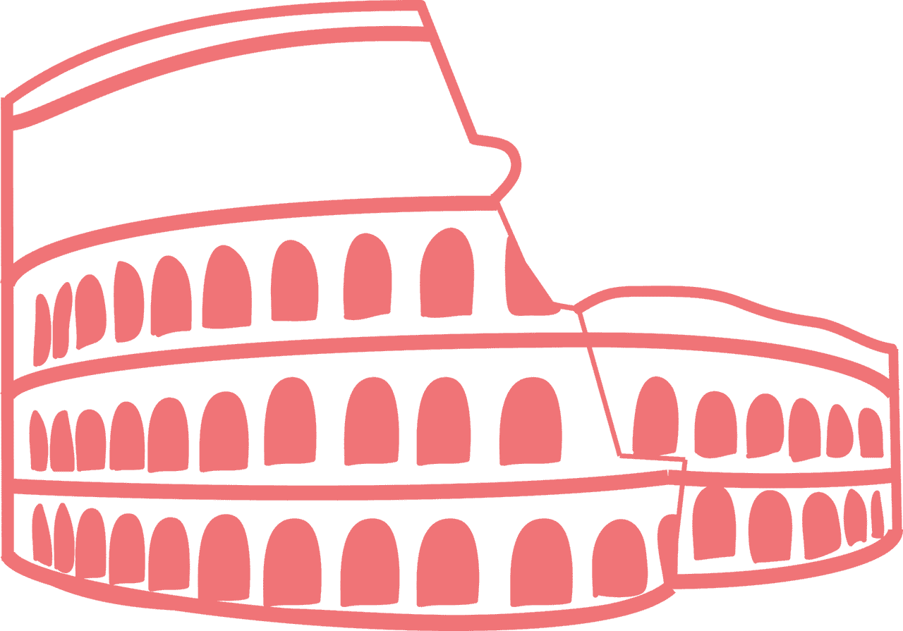 Colosseum Silhouette Rome PNG Image