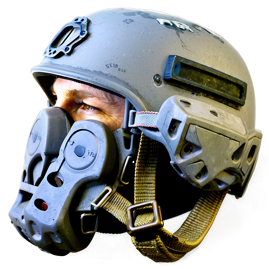 Combat Helmet With Communication Gear Png Ned PNG Image