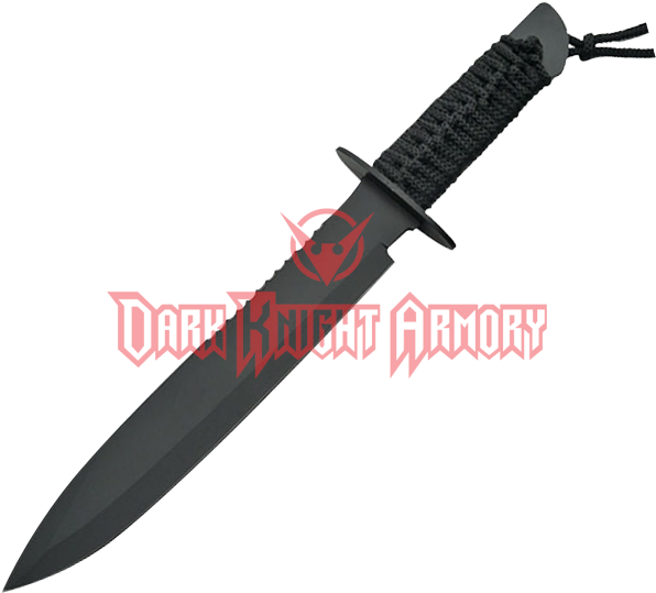 Combat Knifewith Logo Watermark PNG Image