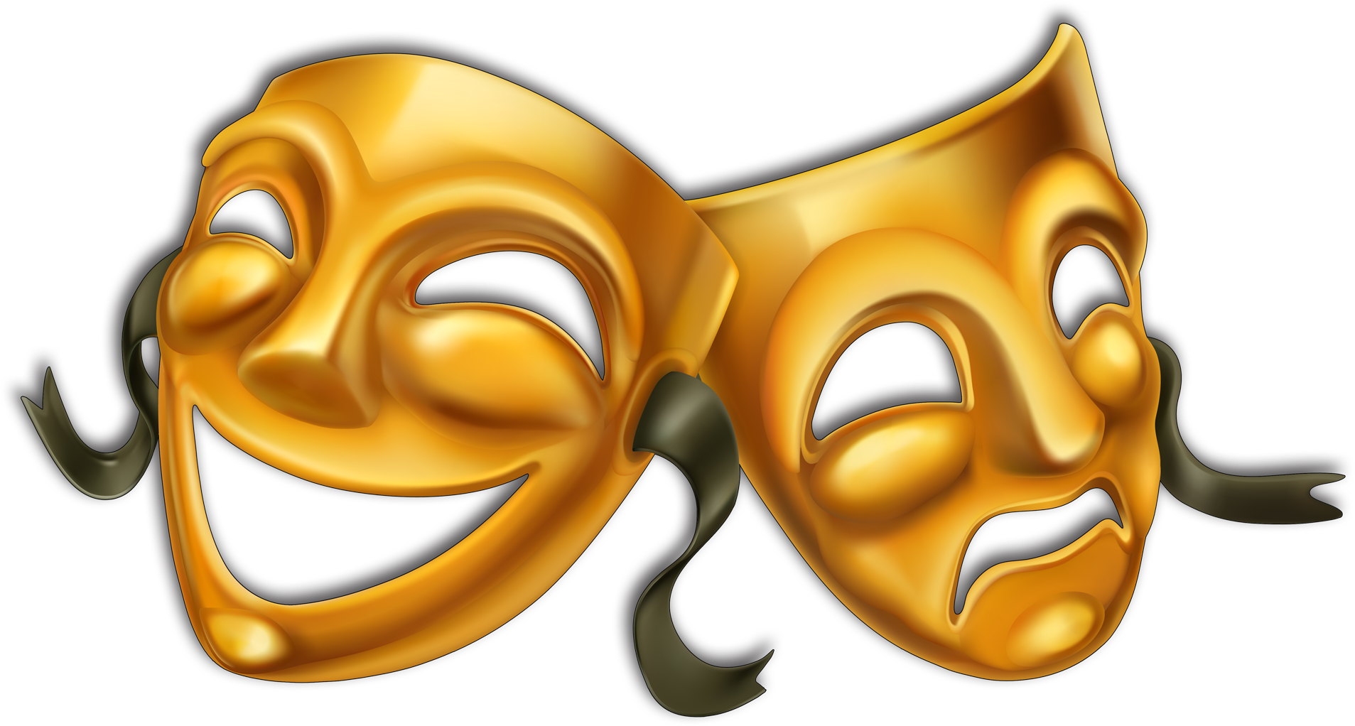 Comedy_and_ Tragedy_ Theater_ Masks PNG Image