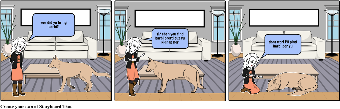 Comic Strip Conversationwith Dog PNG Image