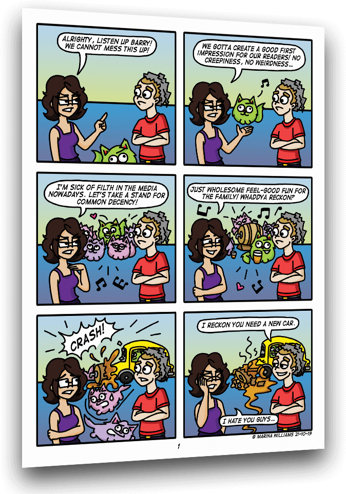 Comic Strip Wholesome Fail PNG Image