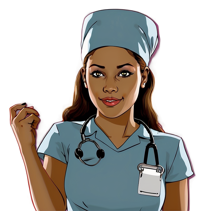 Comic Style Future Nurse Png 84 PNG Image