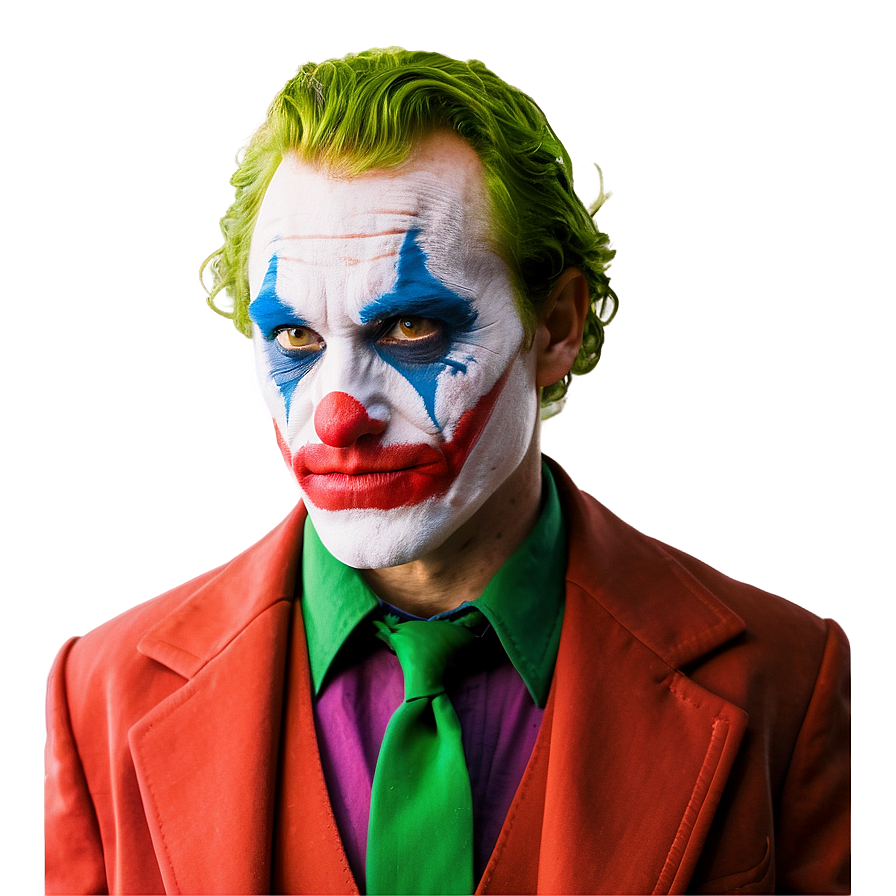 Comic Style Joker Makeup Png Rng PNG Image