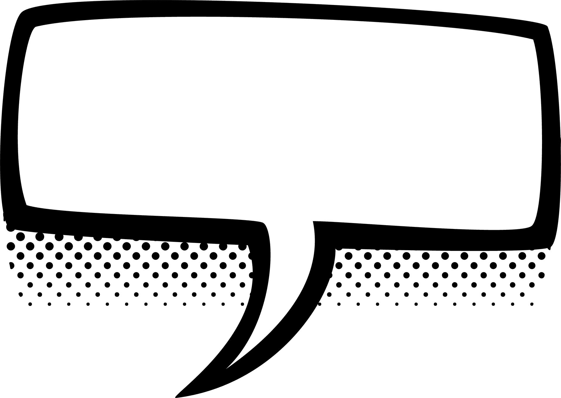 Comic Style Speech Bubble PNG Image