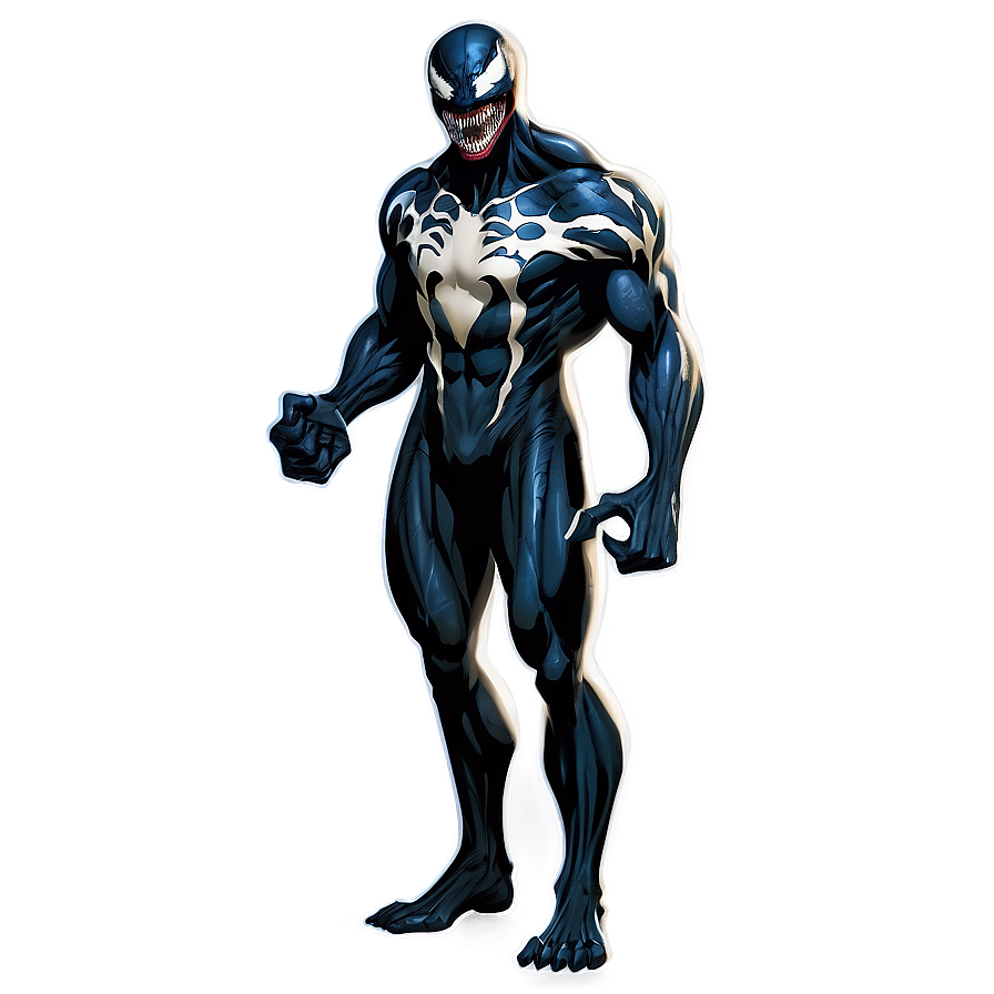 Comic Style Venom Png Qyf PNG Image