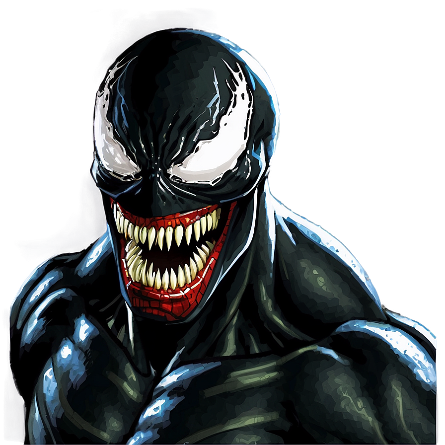 Comic Style Venom Png Wrf PNG Image