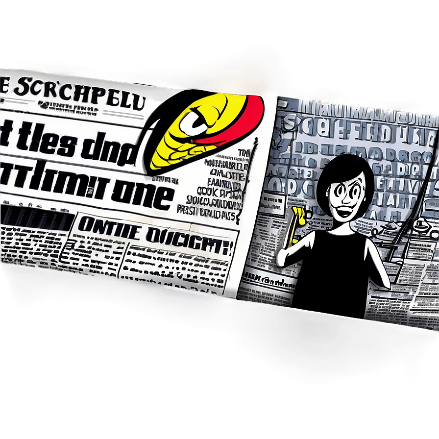 Comics And Puzzles Newspaper Png Iaa90 PNG Image