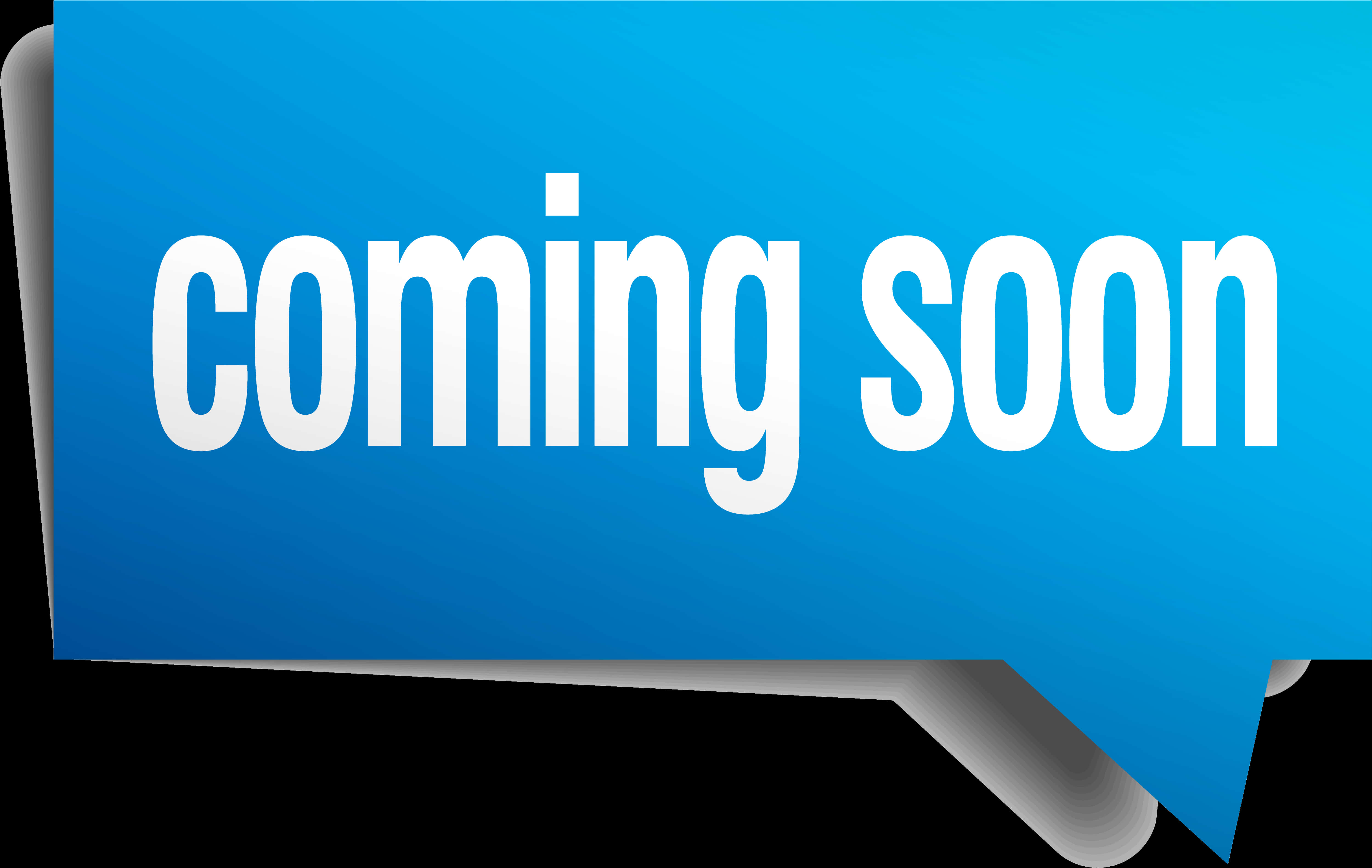 Coming Soon Announcement Banner PNG Image