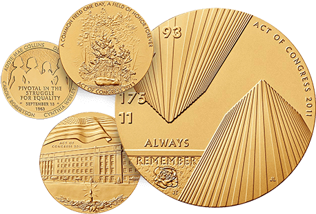 Commemorative Medals Collection PNG Image