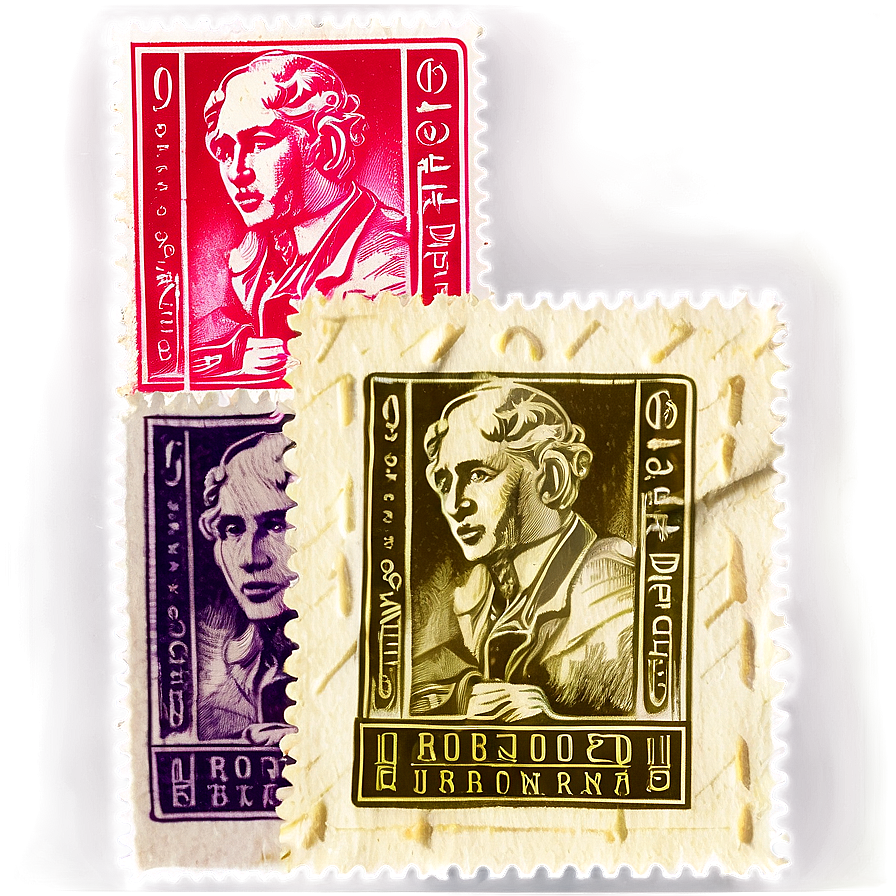 Commemorative Postage Stamp Set Png 16 PNG Image