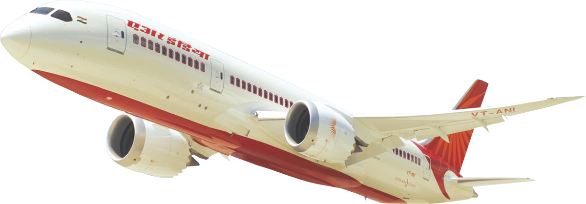 Commercial Airplane In Flight PNG Image