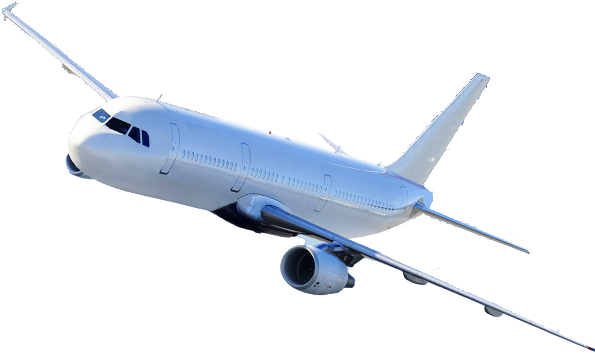 Commercial Airplane In Flight PNG Image