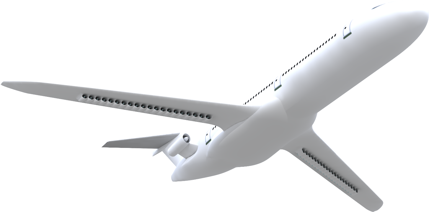 Commercial Airplane In Flight PNG Image