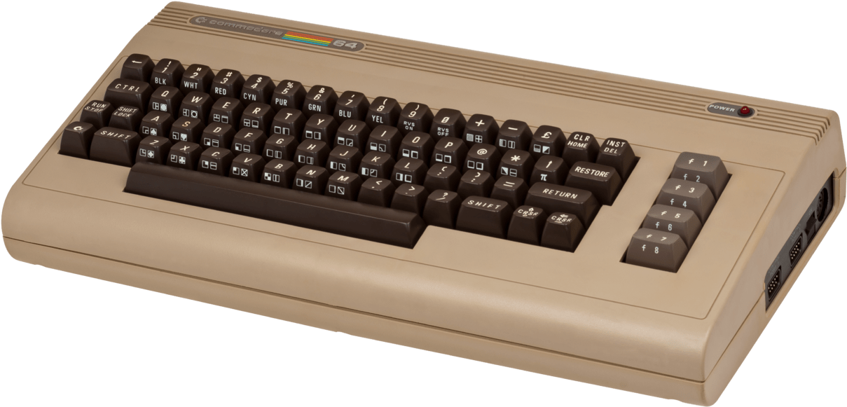 Commodore64 Vintage Computer PNG Image