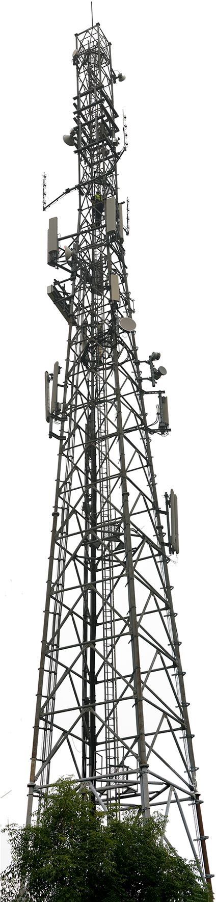 Communications Tower Skyline PNG Image