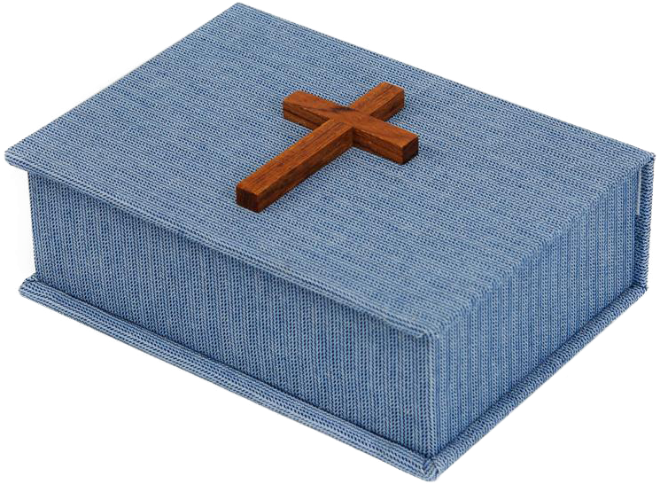 Communion Wafer Boxwith Cross PNG Image