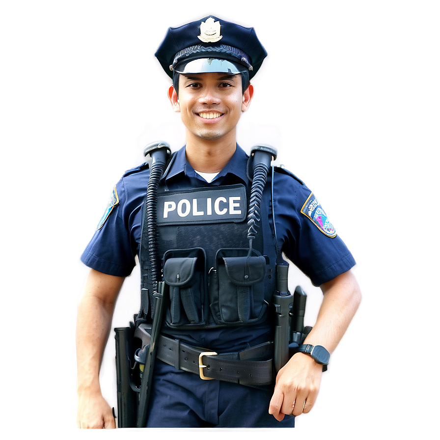 Community Police Officer Png Qmt PNG Image