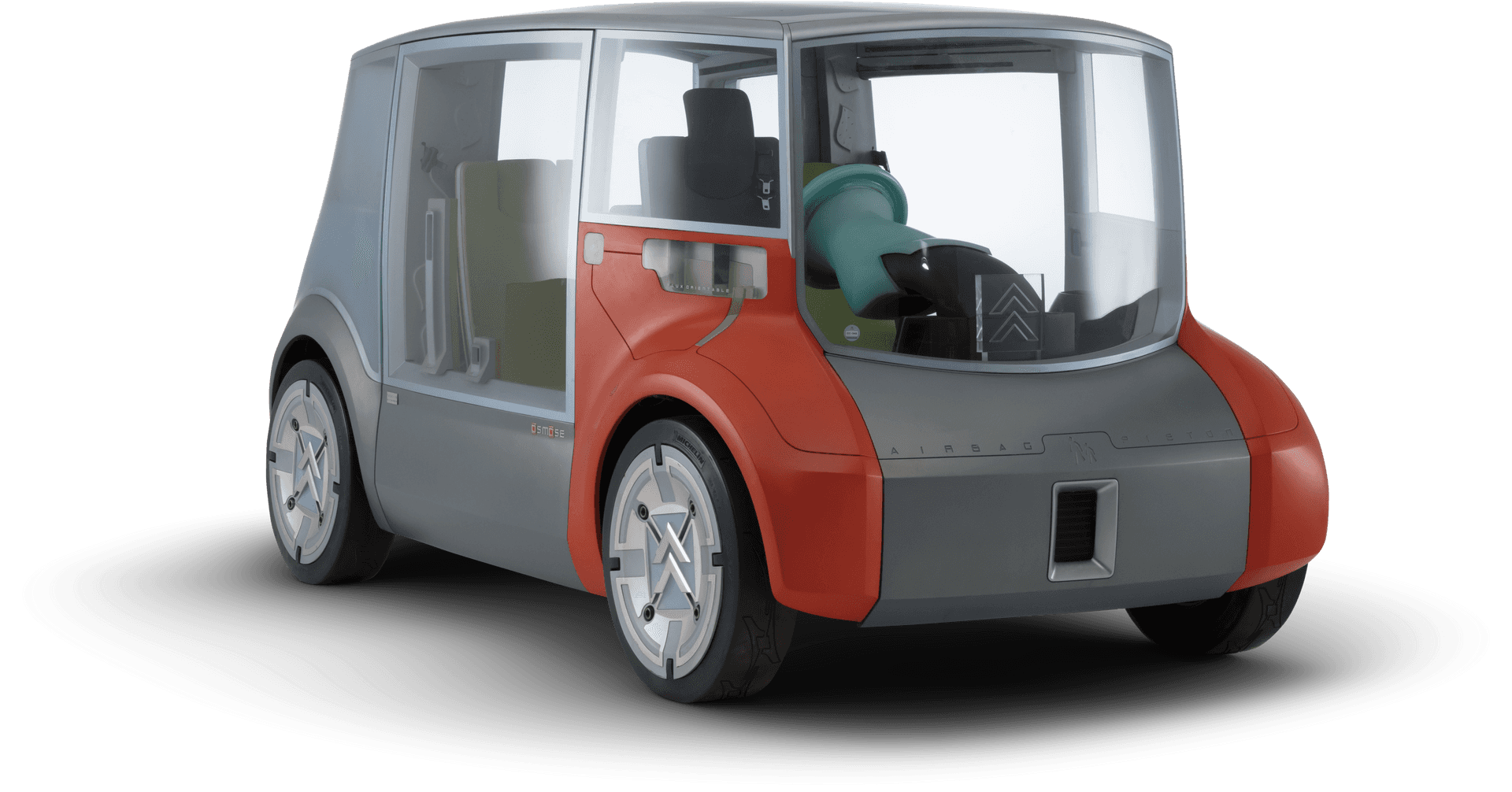 Compact Electric Car Concept PNG Image