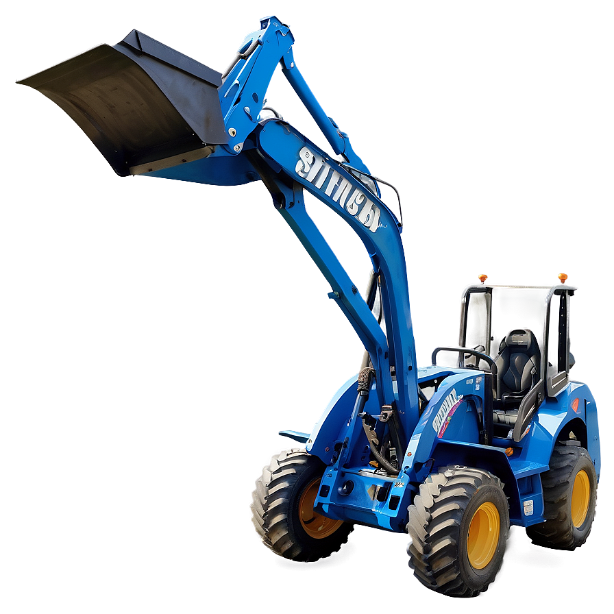 Compact Mini Backhoe Loader Png Vbv PNG Image