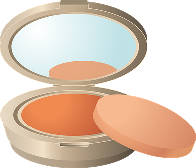 Compact Powder Illustration PNG Image