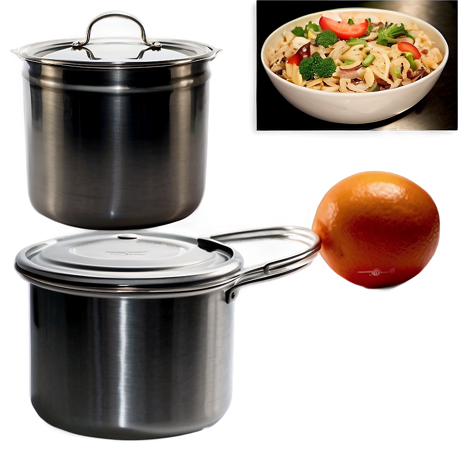 Compact Travel Cooking Pot Png 06122024 PNG Image