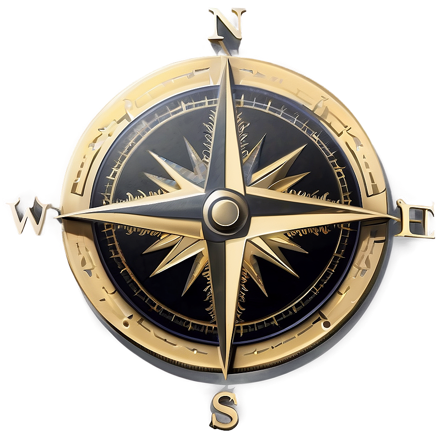 Compass Engraving Style Png 97 PNG Image