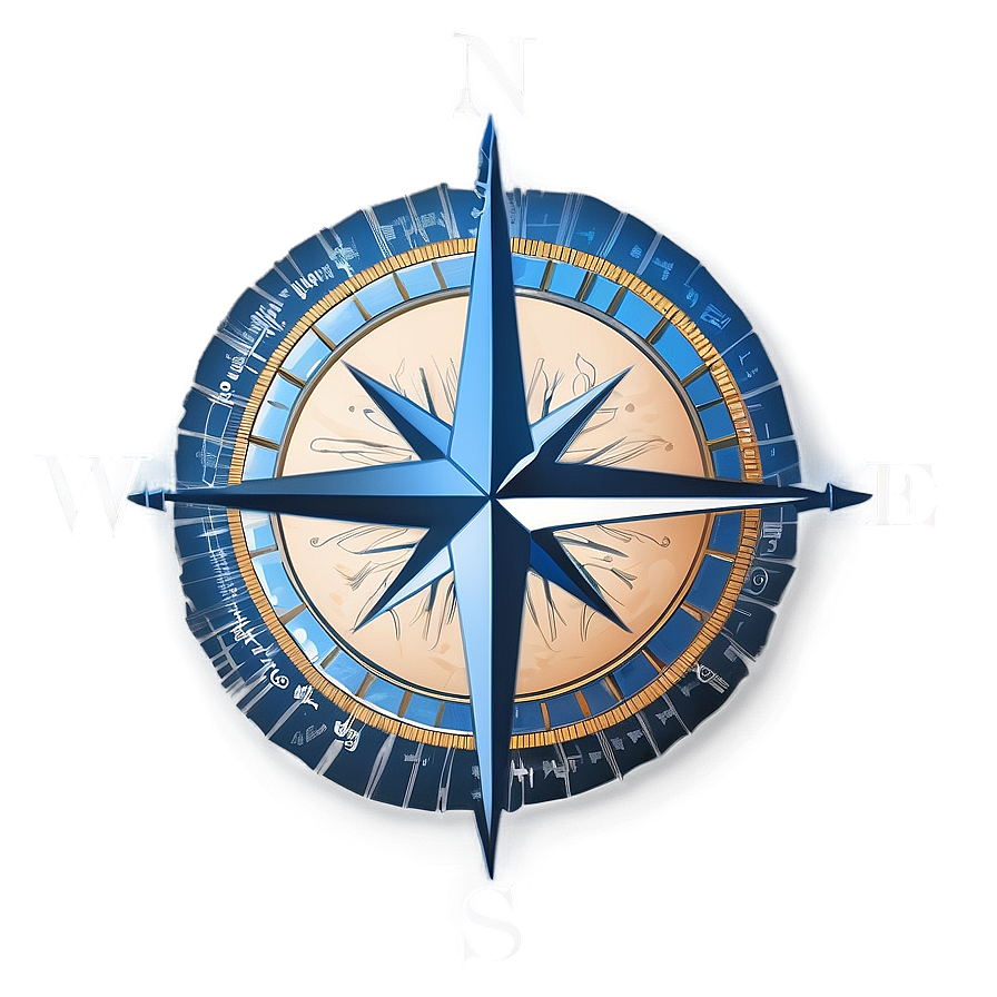 Compass Rose Blueprint Png Agn55 PNG Image