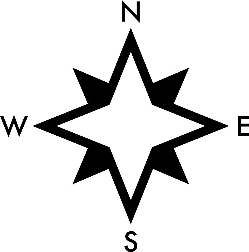 Compass Rose Cardinal Directions PNG Image