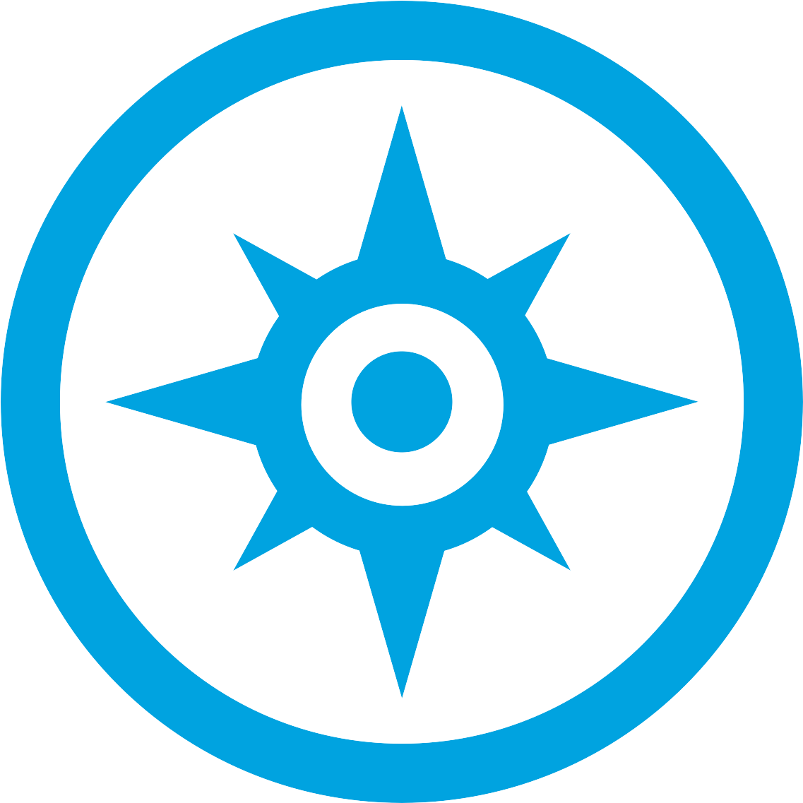 Compass Rose Vector Icon PNG Image