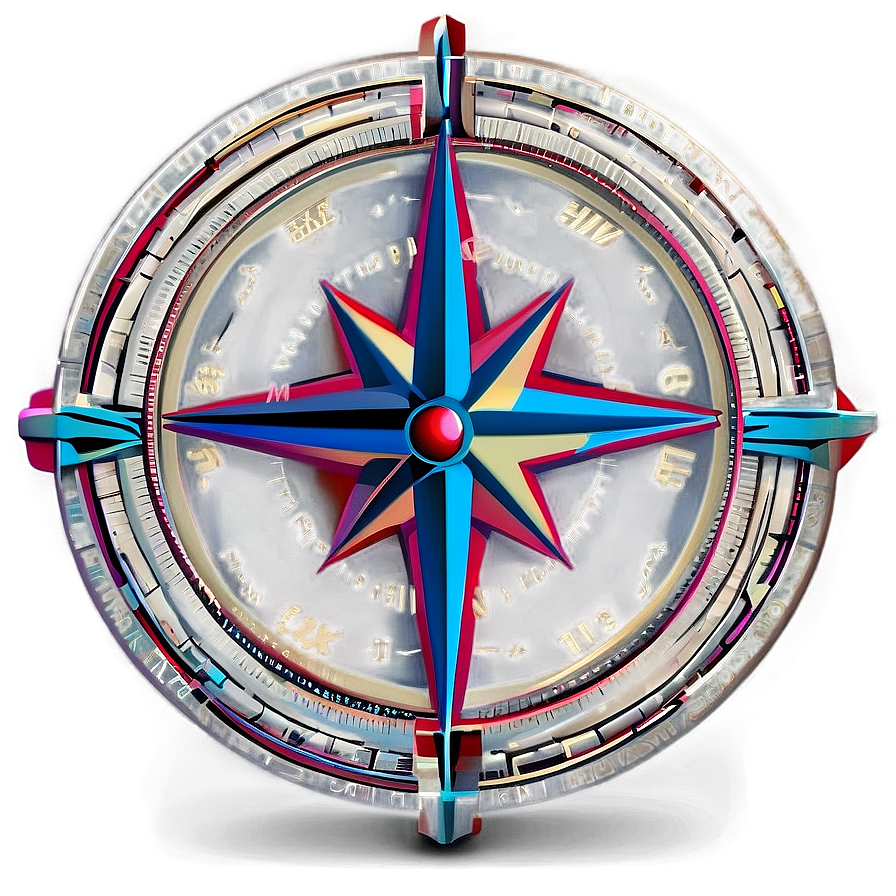 Compass Rose With Global Directions Png 05252024 PNG Image