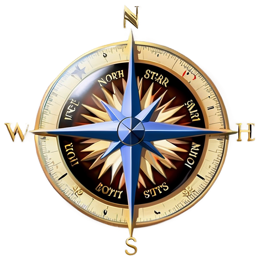 Compass Rose With North Star Png Grr PNG Image