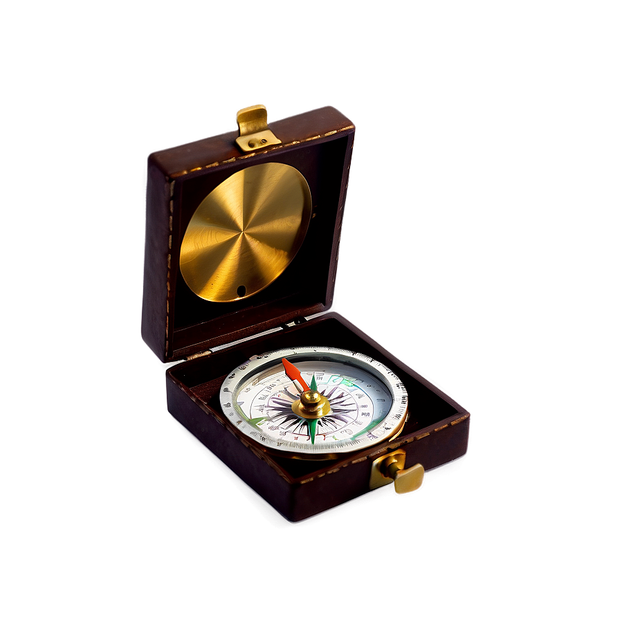 Compass With Leather Case Png Hks PNG Image