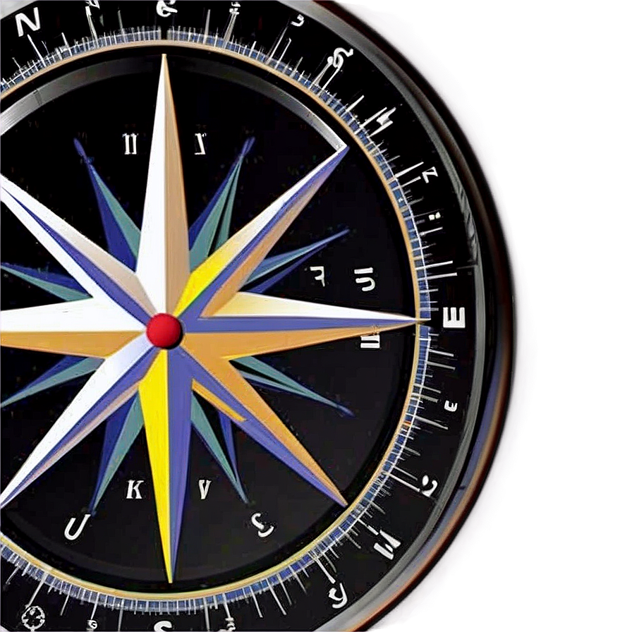 Compass With Star Design Png 05042024 PNG Image