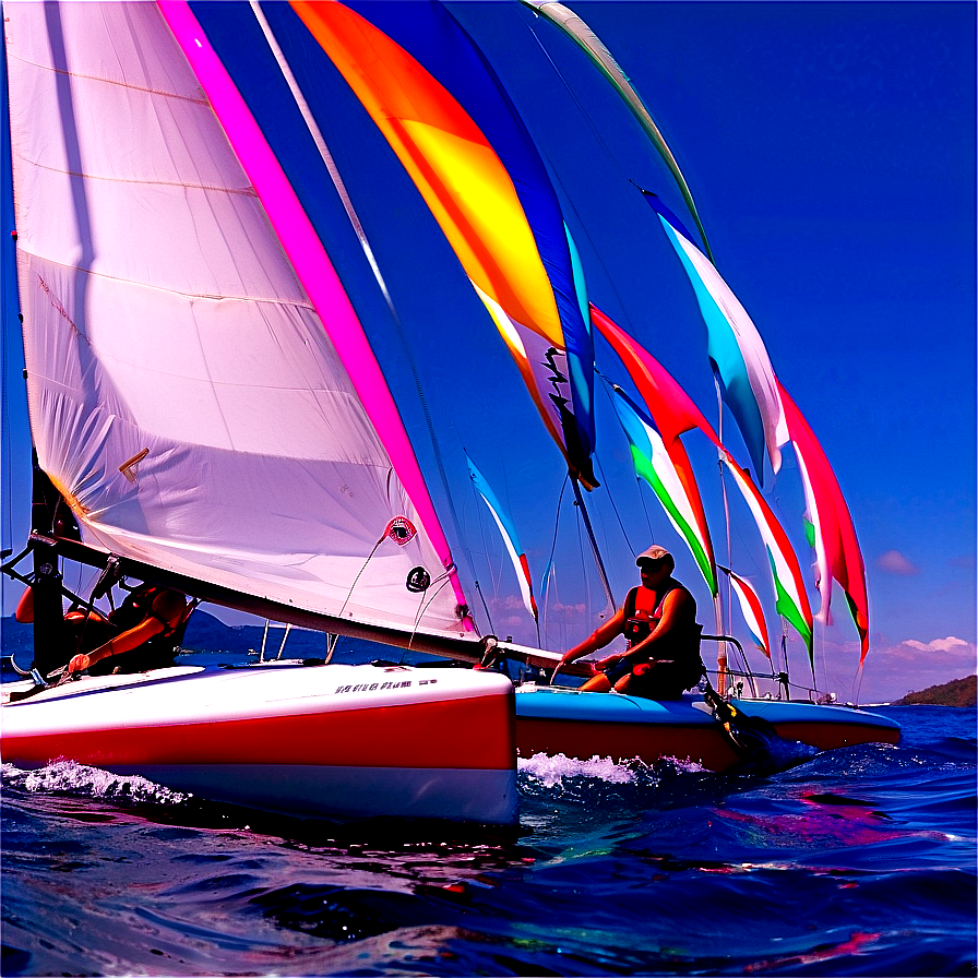 Competitive Sailing Match Png Oya PNG Image