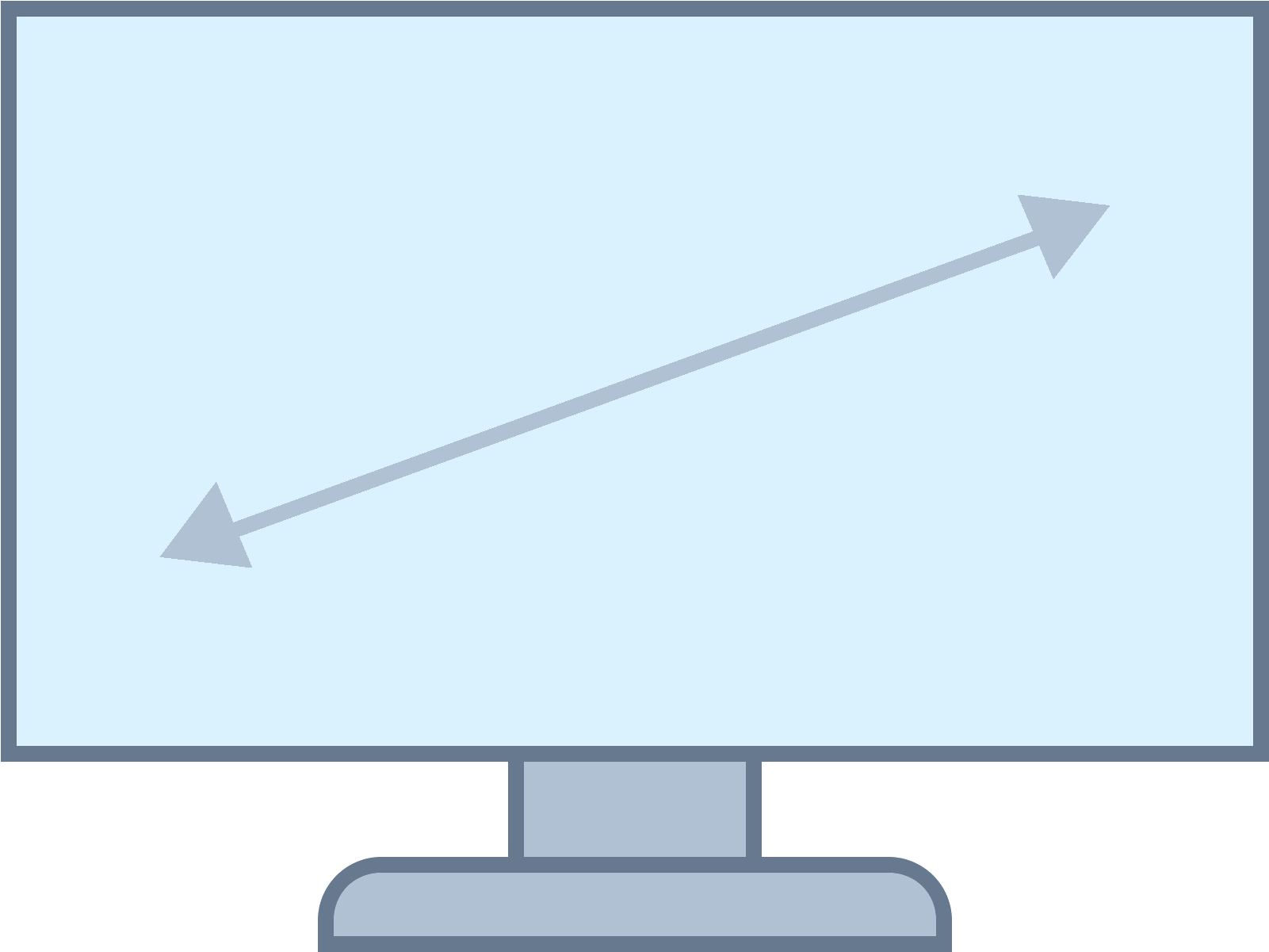 Computer Monitor Upward Arrow Graph PNG Image