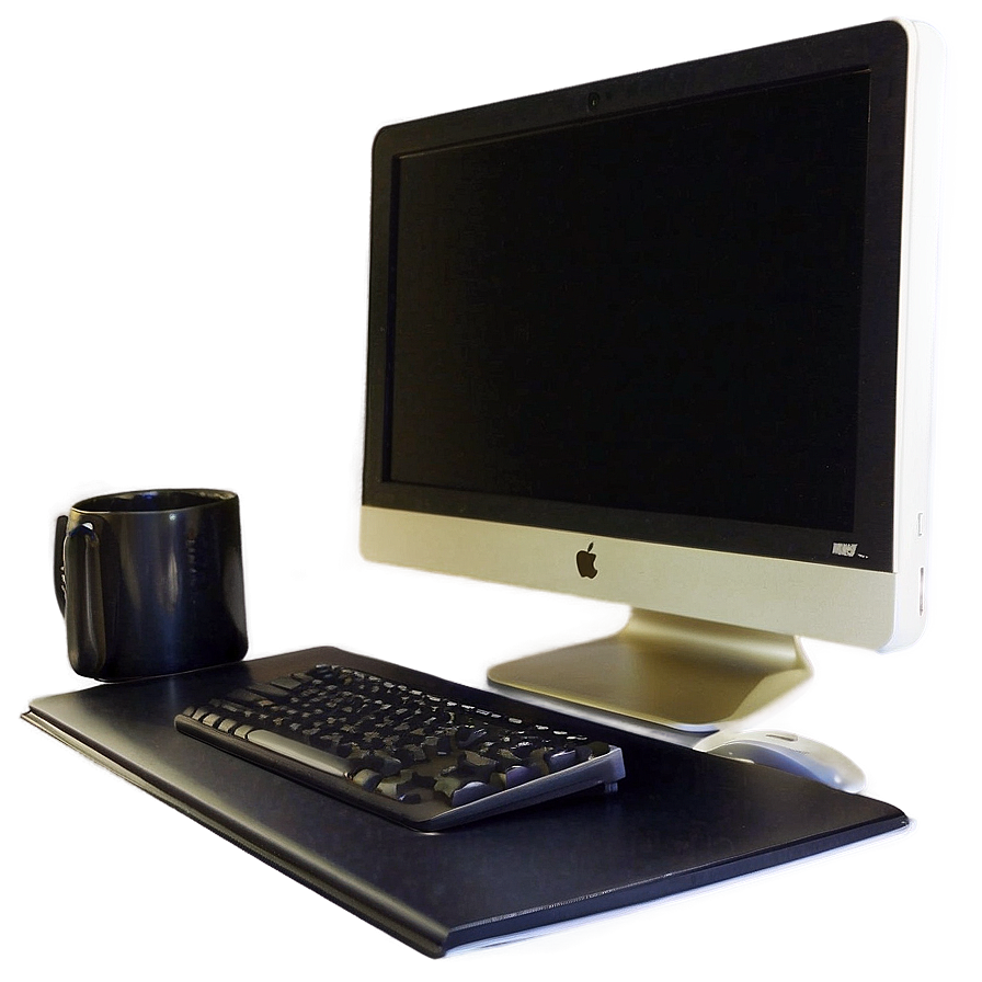 Computer Screen On Desk Png Hhe35 PNG Image