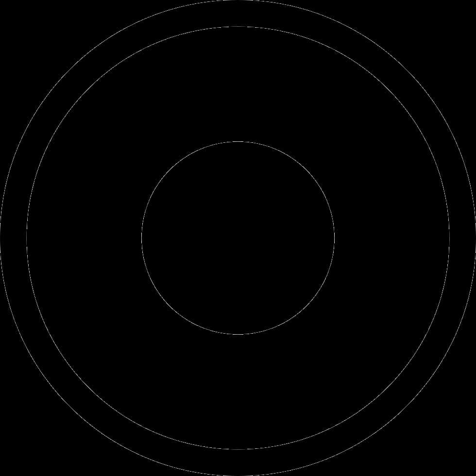 Concentric Circles Black Background PNG Image